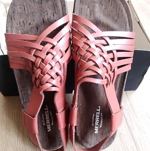 COPY - Rustic Red Women's Merrell Leather Sandals